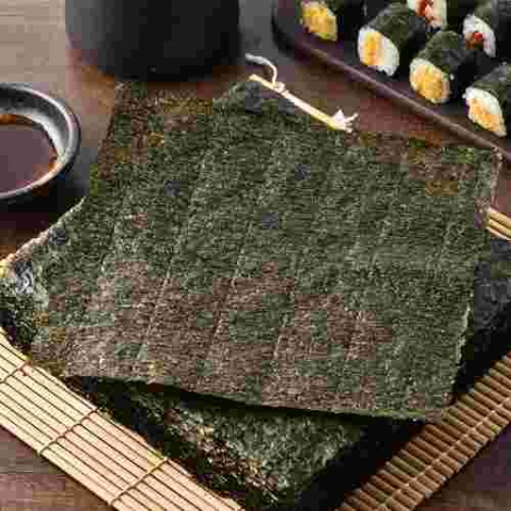 Six cut roasted seaweed