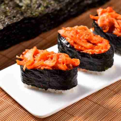 Six cut roasted seaweed